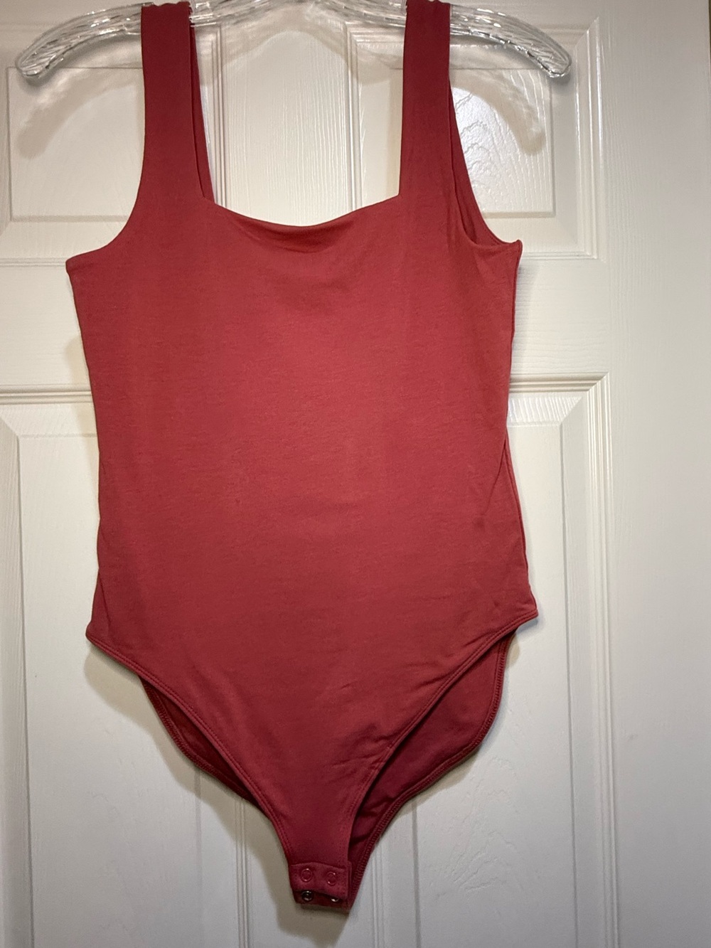 Old Navy Straight Neck Tank Top Bodysuit- Mauve